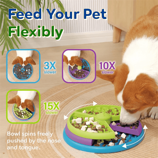 Dog Puzzle Toys, Slow Feeder, Interactive IQ Food Dispenser for Dogs and Cats - toys4pets.shop