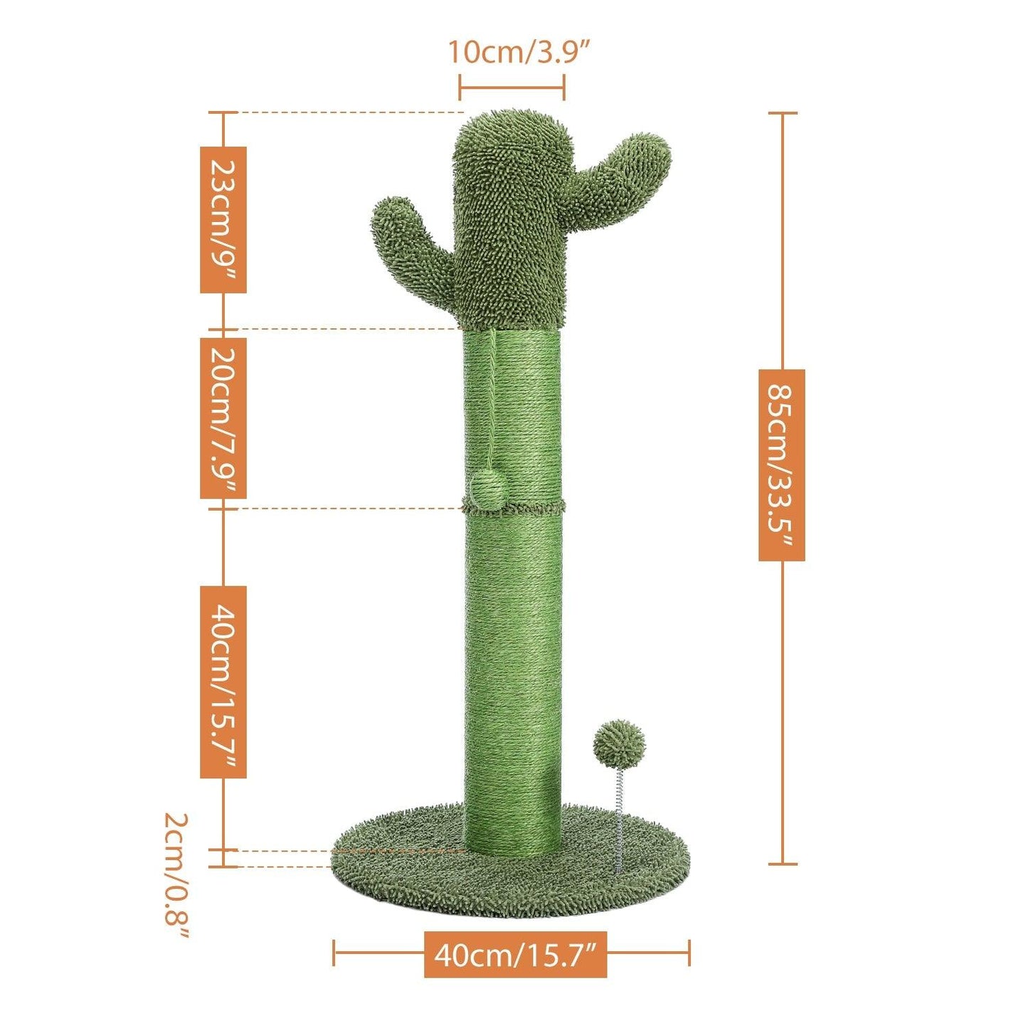 Cactus Pet Cat Tree Toy - Interactive Scratching Post - toys4pets.shop