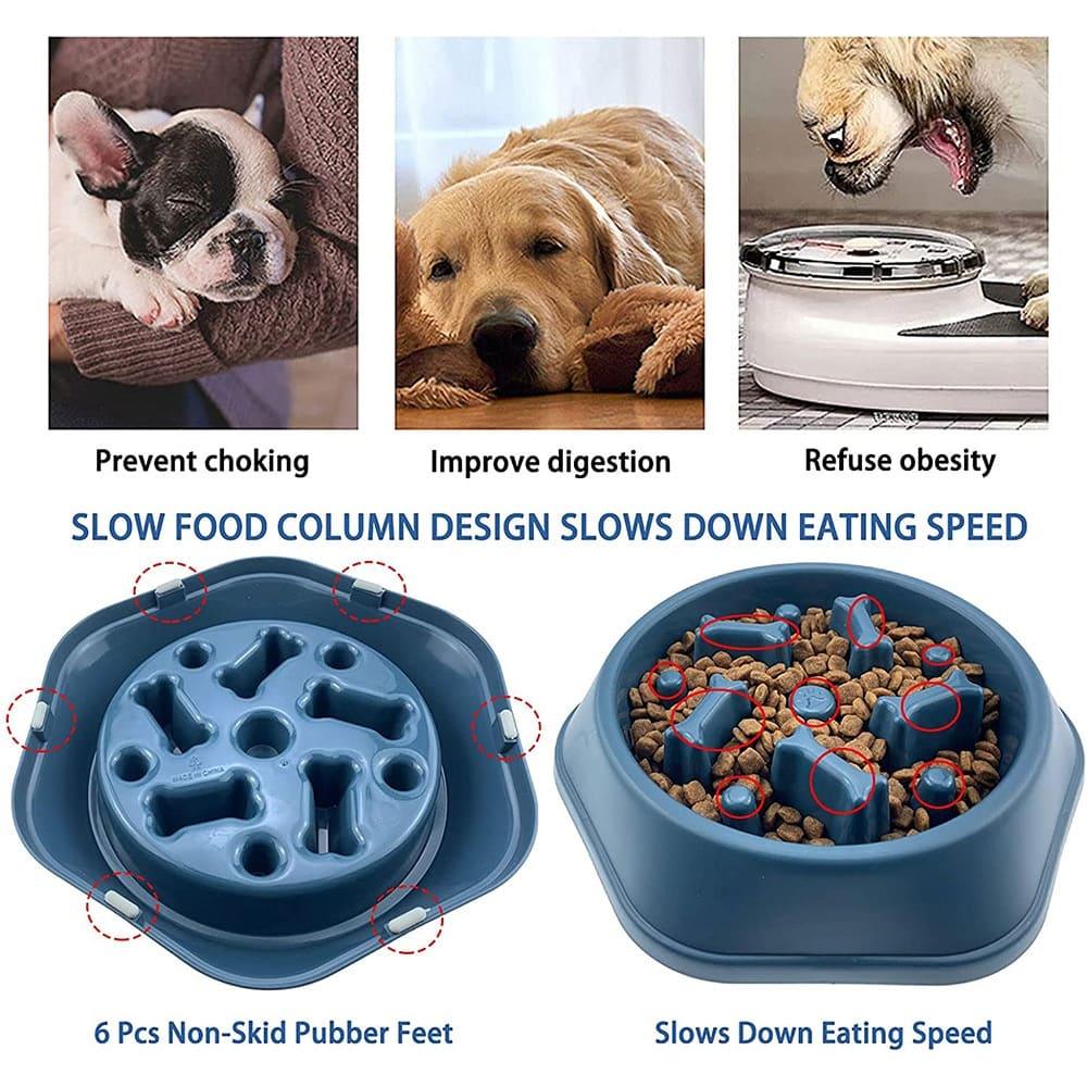 Pet Dog Bowl - Slow Feeder Bowl for Dogs - toys4pets.shop