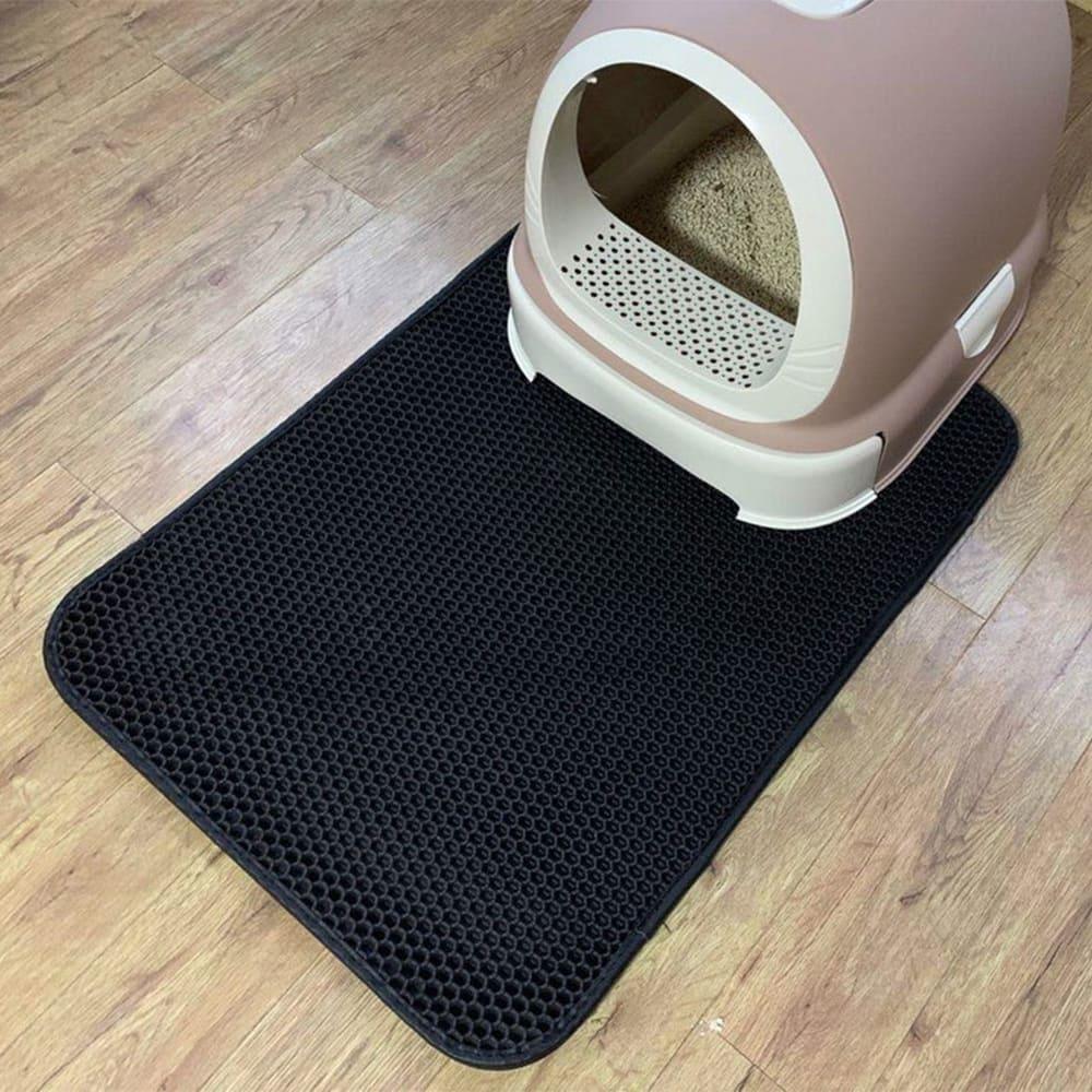 Keep Your Home Clean with the Cat Litter Tray Mat - Waterproof, Double Layer, Non-Slip - toys4pets.shop