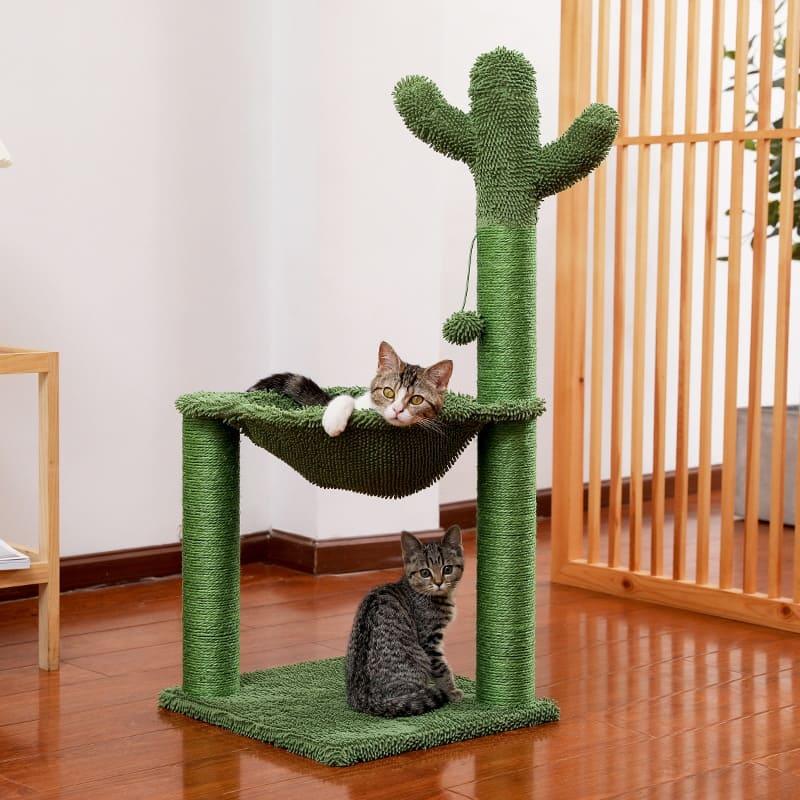 Cactus Pet Cat Tree Toy - Interactive Scratching Post - toys4pets.shop