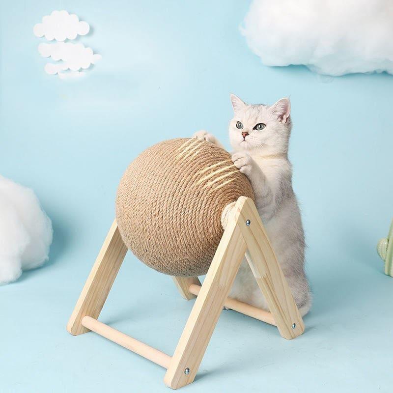 Cat Scratching Ball Toy - Keep Your Kitty Active and Happy! - toys4pets.shop