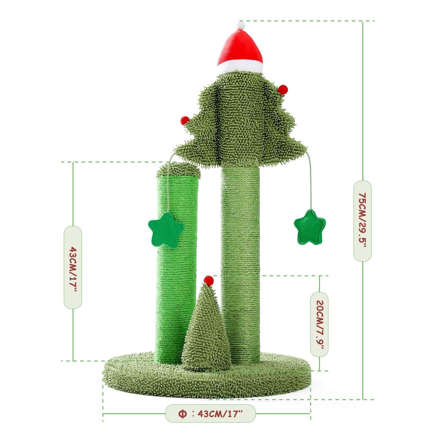 Cactus Pet Cat Tree Toy - Interactive Scratching Post - toys4pets.shop