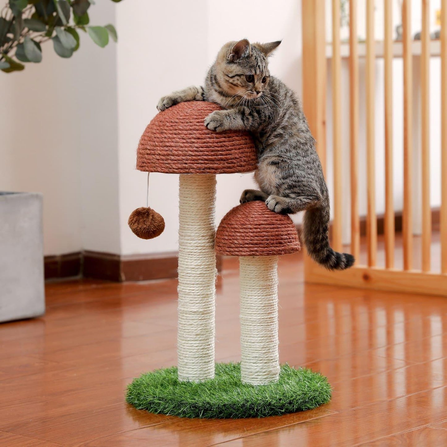 Cactus Pet Cat Tree Toy - Interactive Scratching Post - toys4pets.shop