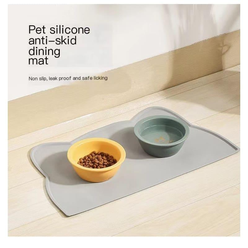 Portable Waterproof Silicone Pet Food Pad - Non-Slip Feeding Mat for Cats and Dogs - toys4pets.shop