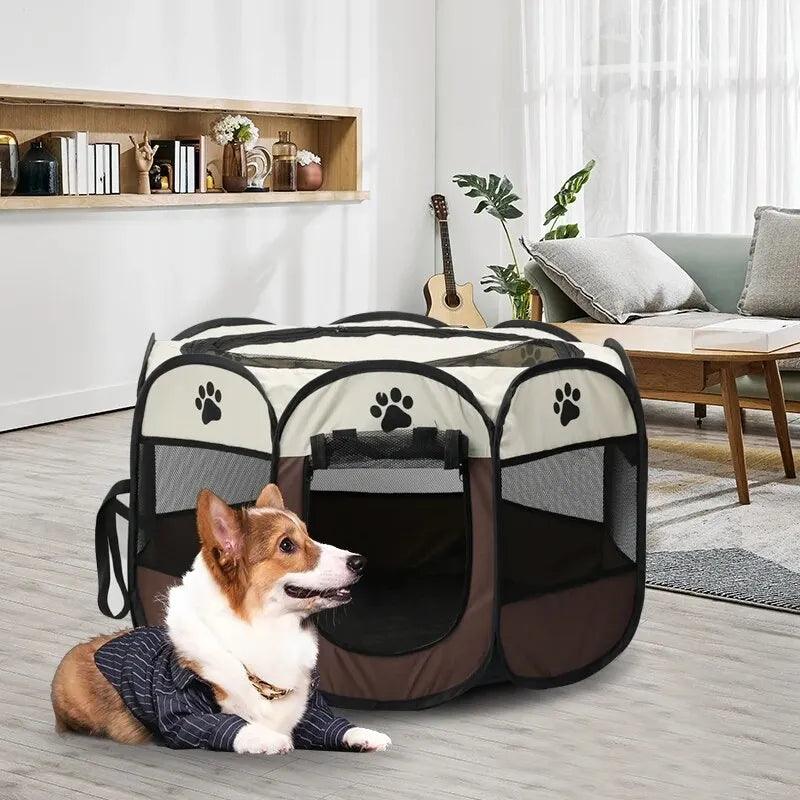 Portable Foldable Pet Tent Kennel - Your Pet's Ultimate Outdoor Shelter - toys4pets.shop