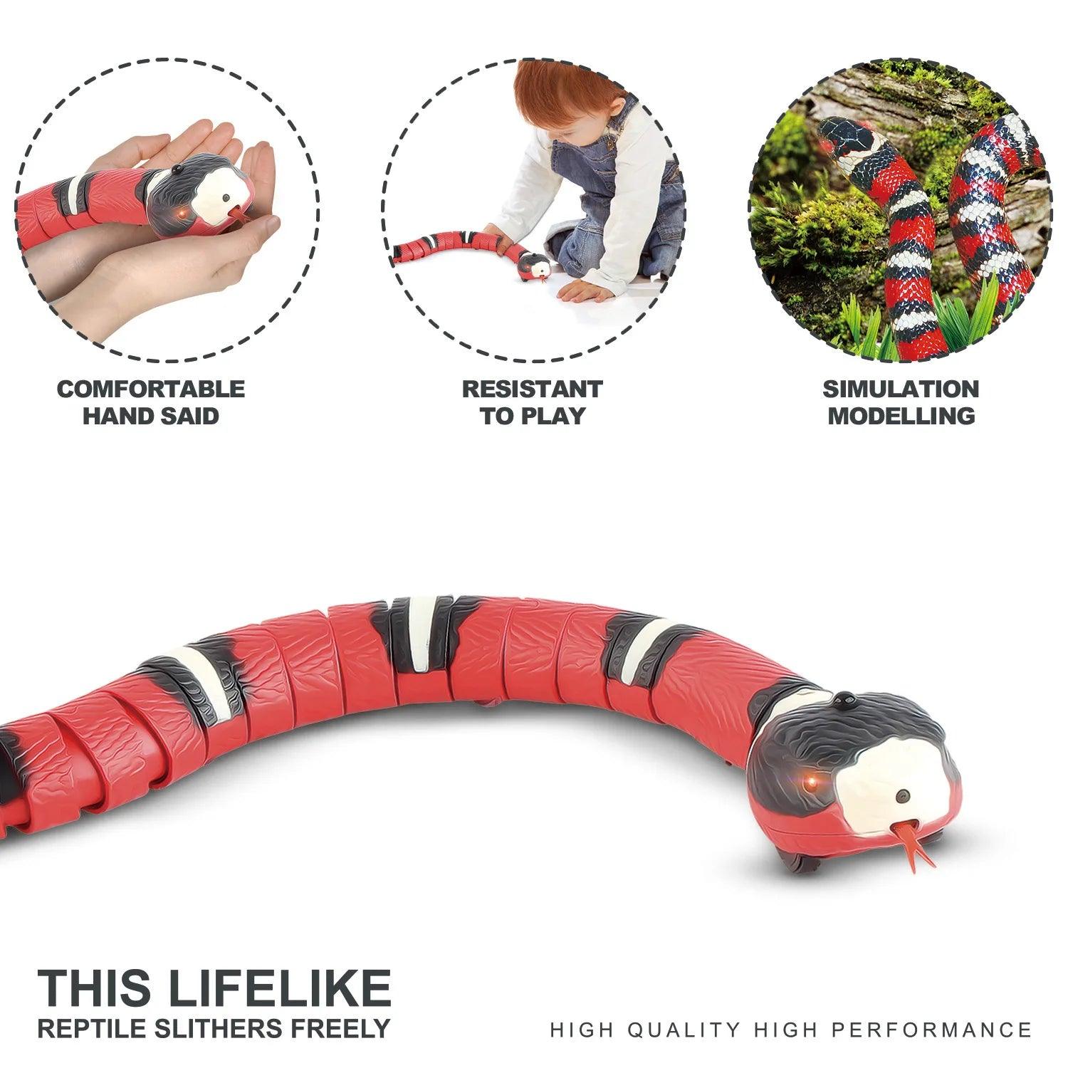 Smart Sensing Snake Interactive Cat Toy - Engaging and Entertaining Playtime for Your Feline Friend - toys4pets.shop