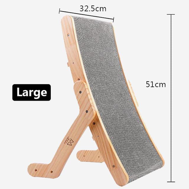 Wood Anti Cat Scratcher - 3-in-1 Cat Scratch Board Bed for Training and Nail Grinding - toys4pets.shop