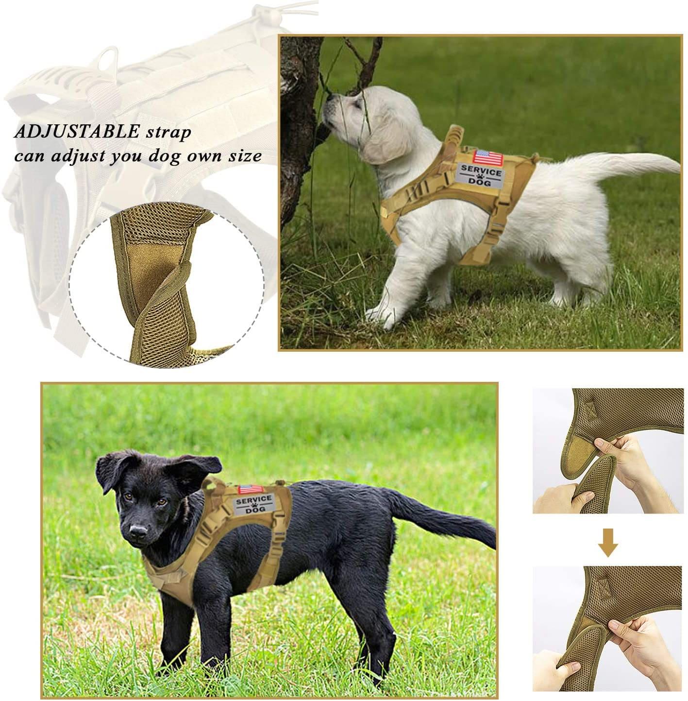 Dog Cloth Tactical Service Vest Harness - The Ultimate Gear for Outdoor Training and Military Patrol K9 Dogs - toys4pets.shop