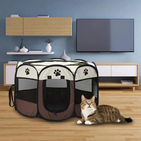 Portable Foldable Pet Tent Kennel - Your Pet's Ultimate Outdoor Shelter - toys4pets.shop