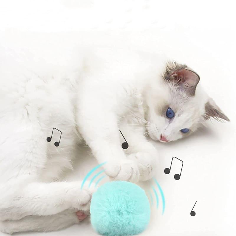 Smart Cat Toys Interactive Ball - Plush Electric Catnip Training Toy - toys4pets.shop