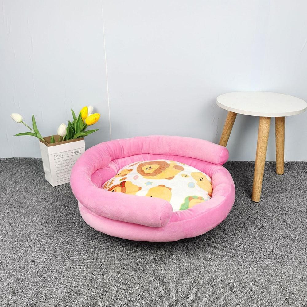 Cozy and Warm Pet Cat Bed - Soft Fleece Nest for Cats and Small Dogs - toys4pets.shop