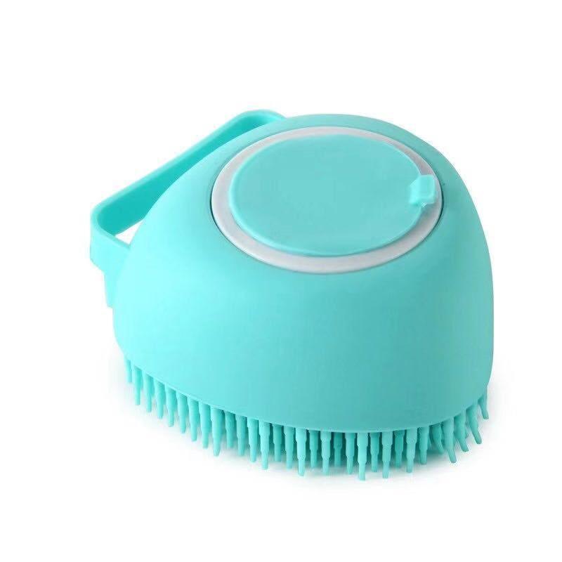 Bathroom Puppy Big Dog Cat Bath Massage Gloves Brush - Soft Safety Silicone Pet Accessories - toys4pets.shop