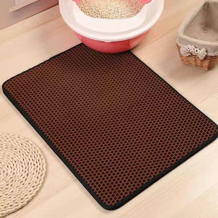 Waterproof Pet Cat Litter Mat - Double Layer Pet Litter Box Mat - toys4pets.shop