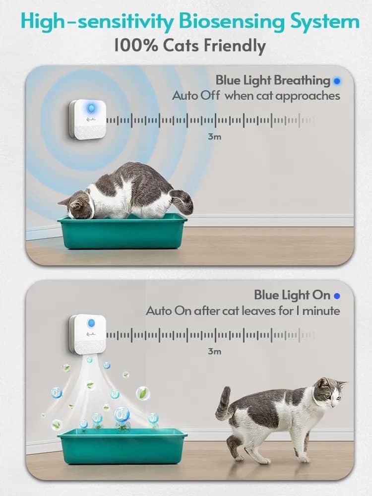 Smart Cat Odor Purifier - Freshen Up Your Pet's Toilet Area with Advanced Deodorizing Technology - toys4pets.shop