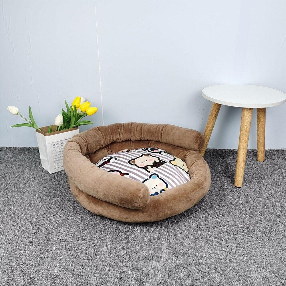 Cozy and Warm Pet Cat Bed - Soft Fleece Nest for Cats and Small Dogs - toys4pets.shop