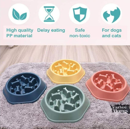 Pet Dog Bowl - Slow Feeder Bowl for Dogs - toys4pets.shop