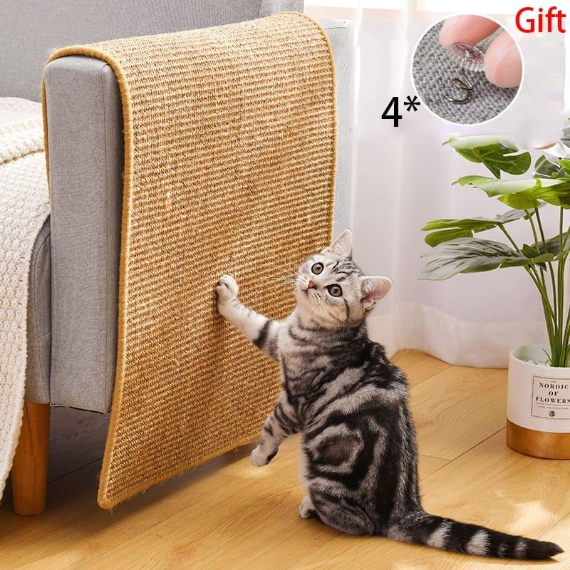 Keep Your Furniture Scratch-Free with Cat Scratcher Sisal Mat Board - toys4pets.shop