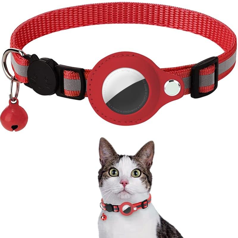 Advanced Nylon Pet Collar with Airtag Tracker - Track, Protect, and Train Your Pet - toys4pets.shop