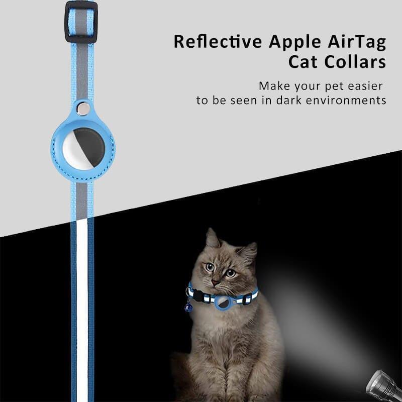 Advanced Nylon Pet Collar with Airtag Tracker - Track, Protect, and Train Your Pet - toys4pets.shop