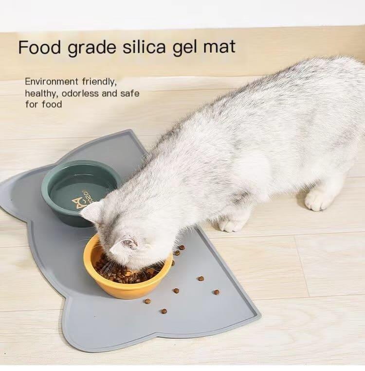 Portable Waterproof Silicone Pet Food Pad - Non-Slip Feeding Mat for Cats and Dogs - toys4pets.shop