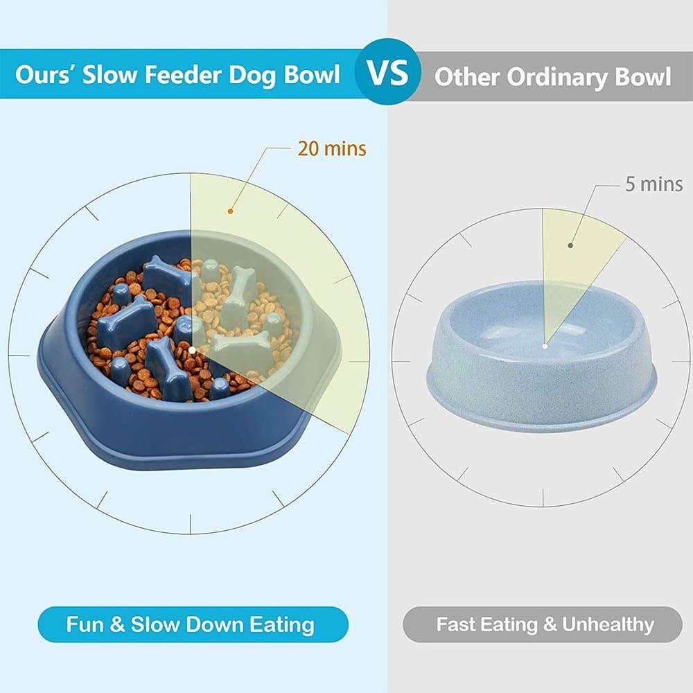 Pet Dog Bowl - Slow Feeder Bowl for Dogs - toys4pets.shop