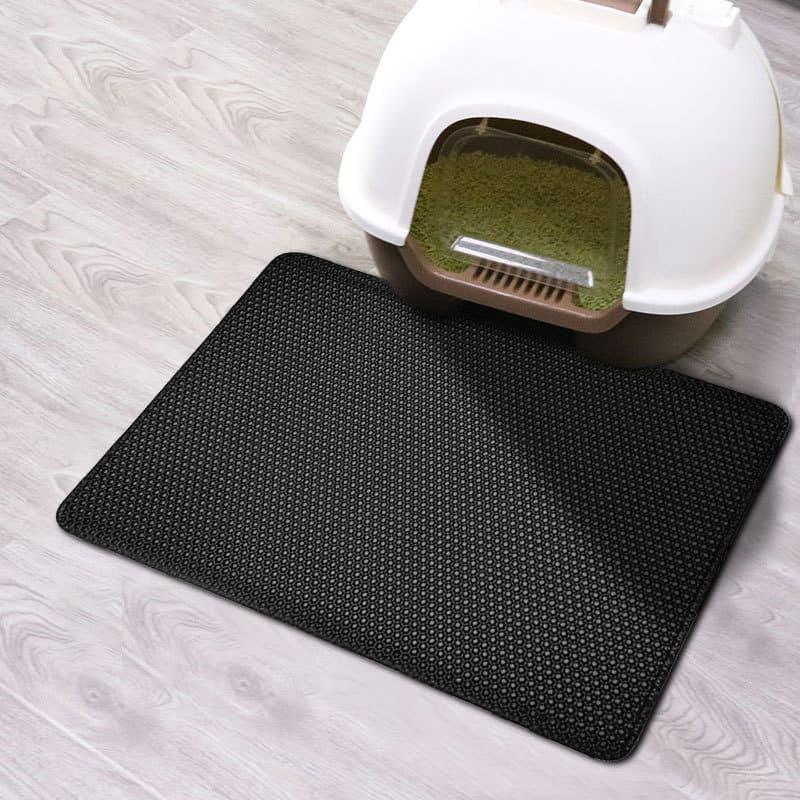 Waterproof Pet Cat Litter Mat - Double Layer Pet Litter Box Mat - toys4pets.shop