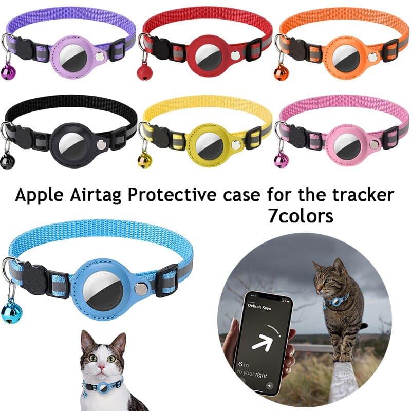 Advanced Nylon Pet Collar with Airtag Tracker - Track, Protect, and Train Your Pet - toys4pets.shop