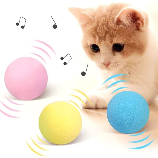 Smart Cat Toys Interactive Ball - Plush Electric Catnip Training Toy - toys4pets.shop