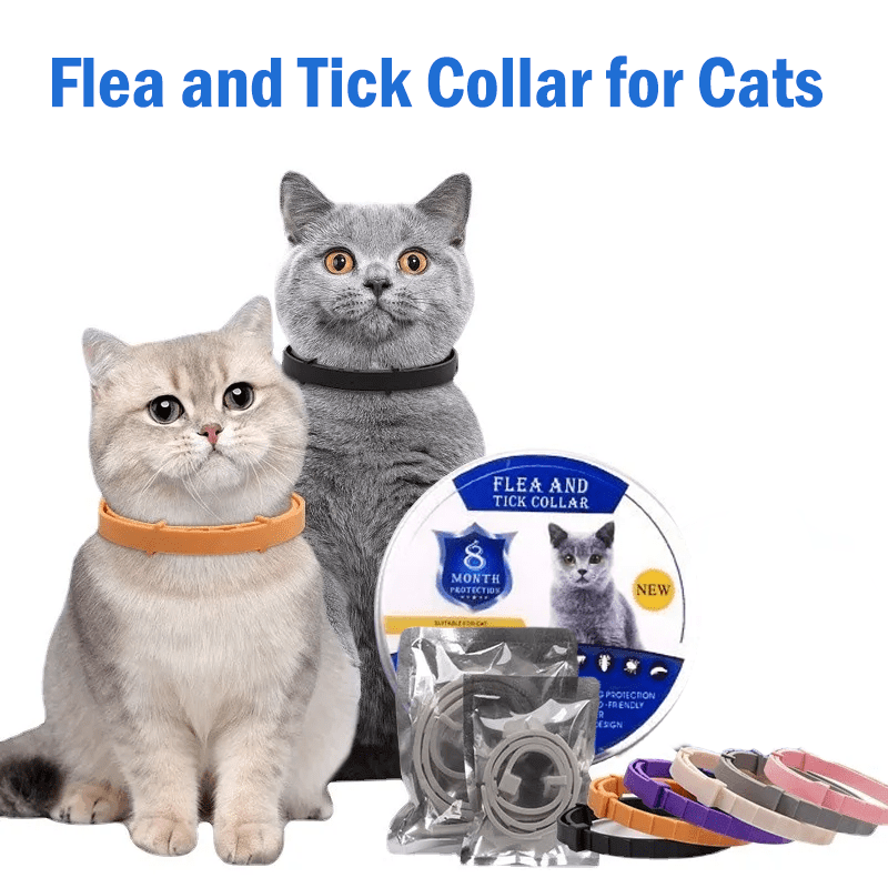 Pet Flea and Tick Collar for Cats - Up to 8 Months Protection - toys4pets.shop