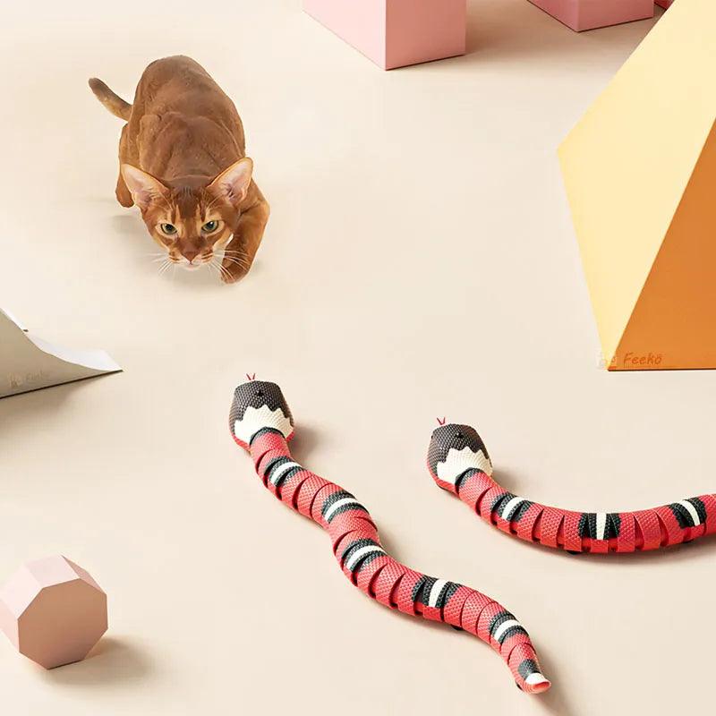 Smart Sensing Snake Interactive Cat Toy - Engaging and Entertaining Playtime for Your Feline Friend - toys4pets.shop