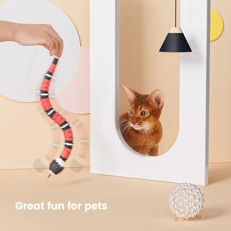 Smart Sensing Snake Interactive Cat Toy - Engaging and Entertaining Playtime for Your Feline Friend - toys4pets.shop