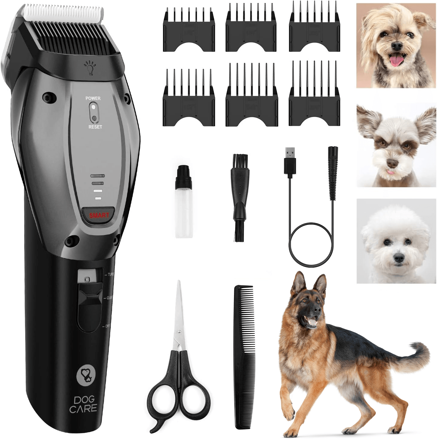 Professional Pet Grooming Clipper: Dog or Cat Hair Trimmer and Hair Remover Equipment for Animals - toys4pets.shop